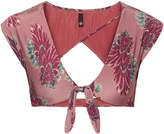 Thumbnail for your product : Vix Paula Hermanny Cutout Floral-print Bikini Top