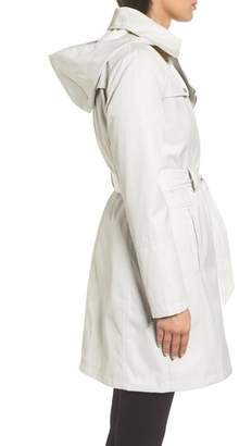Vince Camuto Belted Asymmetrical Trench Coat