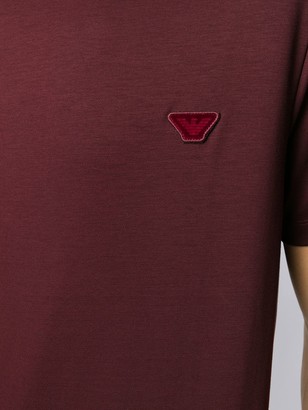 Emporio Armani logo patch crew-neck T-shirt