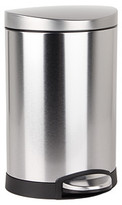 Thumbnail for your product : Simplehuman 6L Semi Round Deluxe Step Can - Brushed