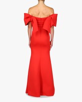 Thumbnail for your product : Badgley Mischka Scuba Off-Shoulder Gown