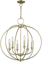Thumbnail for your product : Livex Lighting Livex Milania 6-Light Antique Brass Chandelier