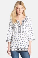 Thumbnail for your product : Lucky Brand 'Irving & Fine' Split Neck Tunic