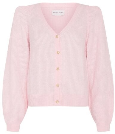 Fabienne Chapot Sally Long Sleeve Cardigan in Pink CLT-48 MED - ShopStyle