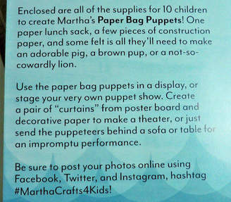 Martha Stewart Kids Craft Puppet Pig Kit For 3-10 Puppets Home School Teacher