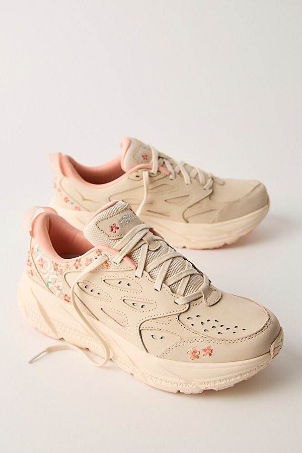 HOKA Clifton L Athletics Embroidered Sneakers