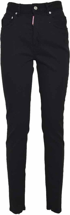 DSQUARED2 Black High-Waist Twiggy Jeans