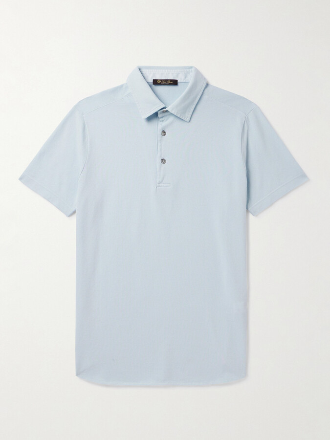 Loro Piana Cotton-Piqué Polo Shirt