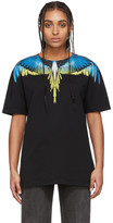 Thumbnail for your product : Marcelo Burlon County of Milan Black and Yellow Wings T-Shirt