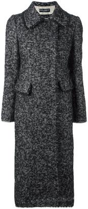 Dolce & Gabbana bouclé midi coat - women - Silk/Linen/Flax/Nylon/Virgin Wool - 42