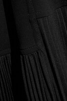 Thumbnail for your product : Victoria Beckham Pleated Crepe-paneled Jersey Maxi Dress