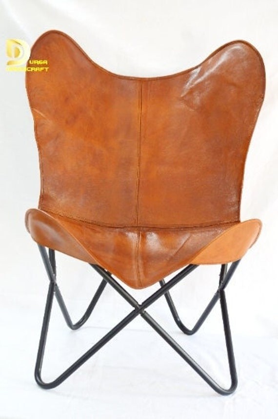 50 Off green and blue butterfly chair, leather butterfly cover with