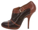 Thumbnail for your product : Dries Van Noten Bicolor Round-Toe Booties
