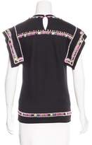 Thumbnail for your product : Isabel Marant Embellished Short Sleeve Top