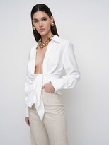 Thumbnail for your product : Jacquemus La Chemise Bahia knotted shirt
