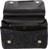 Thumbnail for your product : Dolce & Gabbana Lace Medium Miss Sicily Bag-Black