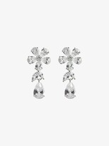 Thumbnail for your product : Apples & Figs Silver-Plated Daisy Tear Drop Crystal Earrings