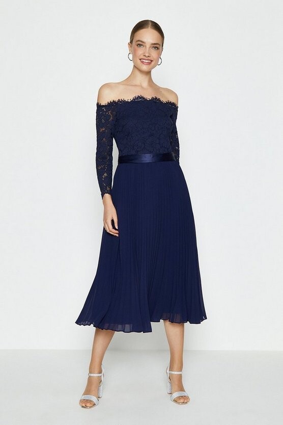 coast navy long dress