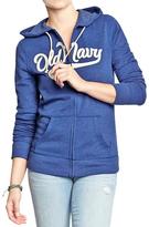 Thumbnail for your product : Old Navy Women's Logo-Applique Fleece Zip Hoodies