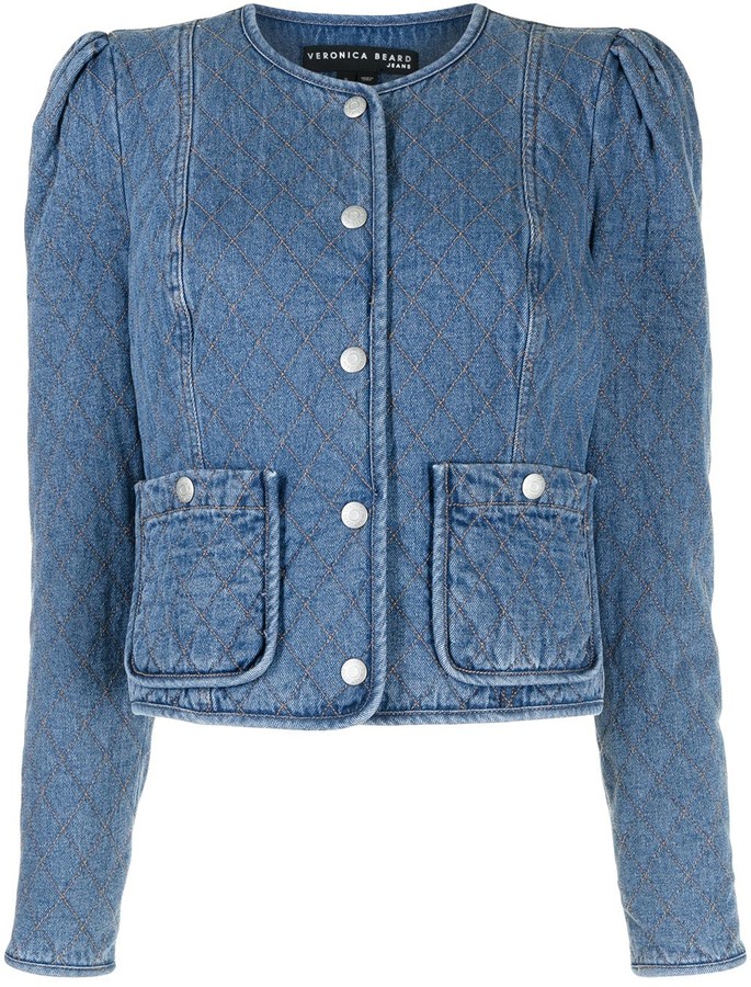 Veronica Beard Camilla quilted denim jacket ShopStyle