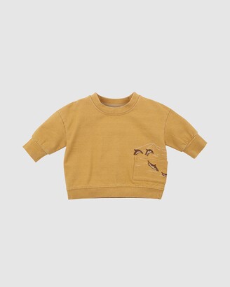 Bebe by Minihaha Boy's Yellow Jumpers - Perry Sweat Top - Babies