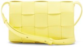Thumbnail for your product : Bottega Veneta Cassette Small Intrecciato Leather Cross-body Bag - Yellow
