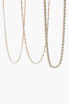 Thumbnail for your product : boohoo NEW Womens Laura Chunky Layered Chain Necklace in