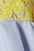 Thumbnail for your product : Preen by Thornton Bregazzi Warner Lace-Paneled Cotton Shirt