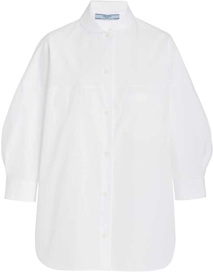 Prada Poplin Shirt | Shop the world's largest collection of 
