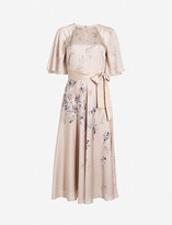 Thumbnail for your product : Ted Baker Erla Bouquet floral-print woven midi dress