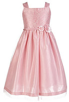 Thumbnail for your product : Jayne Copeland 7-12 Sleeveless Lace-Bodice Flower Girl Dress