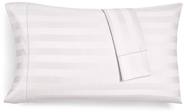 100% Cotton 50x75cm Navy/White Extra Pillowcase Pair Louisiana Bedding Stripe Extra Pillowcase Pair