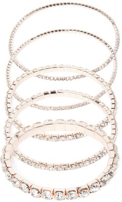 Forever New Shannah Stretch Cup Chain Bracelet - Rose Gold - 00