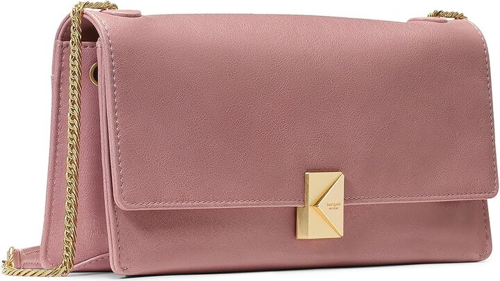 (取寄) ケイトスペード レディース デコ グレイズ レザー ソフト ショルダー バッグ Kate Spade New York women Deco Glazed Leather Soft Shoulder Bag Dusk Rose Kate Spade Deco Glazed Leather Soft Shoulder Bag Women's Handbags