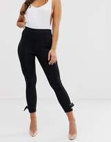 Thumbnail for your product : ASOS Design DESIGN skinny trouser with buckle hem detail