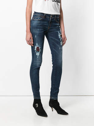 Just Cavalli skinny distressed jeans
