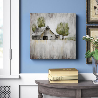 Laurel Foundry Modern Farmhouse Weathered Barn - Wrapped Canvas Print