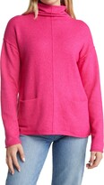Thumbnail for your product : Caslon Pocket Funnel Neck Cotton Blend Sweater