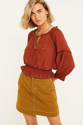 Urban Outfitters Robyn Rust Boho Blouse