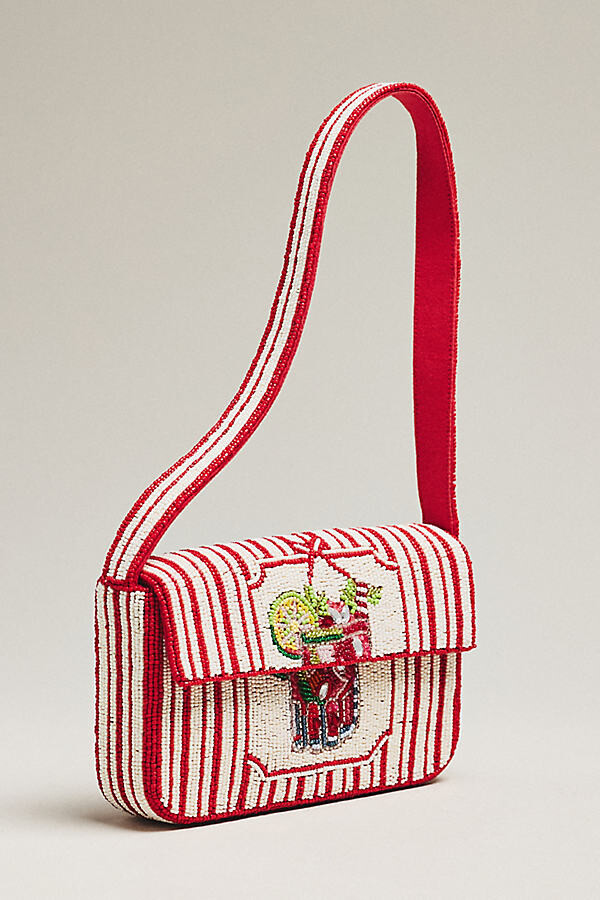 By Anthropologie The Fiona Beaded Bag: Food & Drink Edition