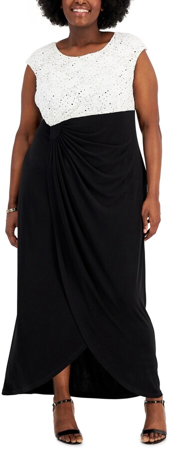 Plus Size Black And Gold Dress | Shop ...
