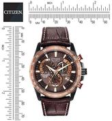 Thumbnail for your product : Citizen Eco-Drive Perpetual Chrono A.T. Radio-Controlled Strap Mens Watch