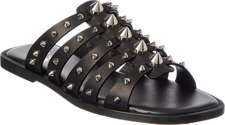 Christian Louboutin Charja Spike Leather Sandal