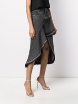 Thumbnail for your product : Off-White Asymmetrical Denim Skirt