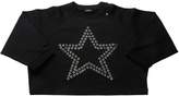Thumbnail for your product : Diesel Eyelet Star Cropped Cotton Sweatshirt