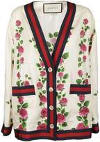 Thumbnail for your product : Gucci Rose Garden Print Cardigan