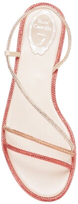 Rene Caovilla 10mm Embellished Satin Sandals