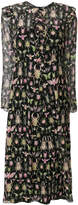 Red Valentino insects print dress 