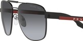 Thumbnail for your product : Prada Linea Rossa Pilot Frame Sunglasses