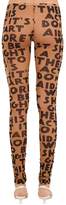 Thumbnail for your product : MM6 MAISON MARGIELA Printed Techno Jersey Leggings
